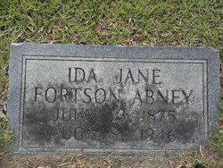 Ida Jane <I>Fortson</I> Abney 
