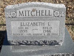Elizabeth L <I>Fisher Tuggle</I> Mitchell 