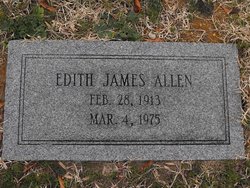 Edith Mildred <I>James</I> Allen 