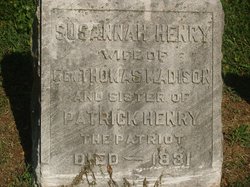 Susannah <I>Henry</I> Madison 