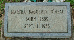 Martha <I>Baggerly</I> O'Neal 