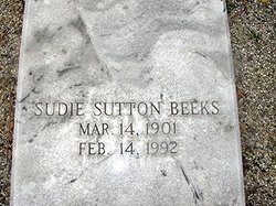 Sudie <I>Sutton</I> Beeks 
