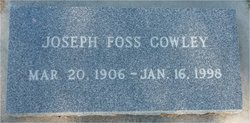 Joseph Foss “Joe” Cowley 