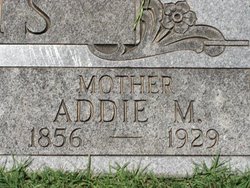 Adaline M “Addie” <I>Cole</I> Adams 