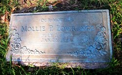 Mary Elizabeth “Mollie” <I>Parmer</I> Lowrance 