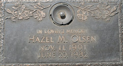 Hazel Mae <I>James</I> Olsen 