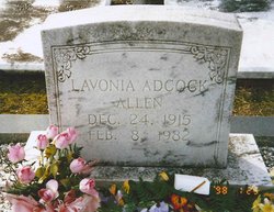 Lavonia Lee <I>Adcock</I> Allen 