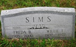 Freda Bell <I>Snyder</I> Sims 