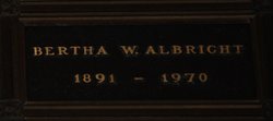 Bertha Wilhelmina Albright 