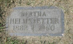 Bertha Augusta <I>Mueller</I> Helmstetter 