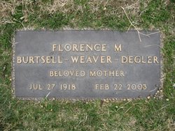 Florence M. Burtsell - Weaver - Degler 