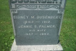 Jennie S <I>Palmer</I> Dusenbery 
