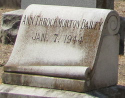 Anna <I>Throckmorton</I> Bailey 