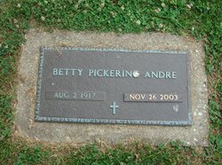 Betty Jean <I>Pickering</I> Andre 