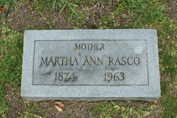Martha Ann <I>Shoemaker</I> Rasco 