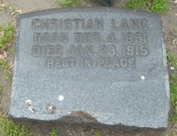Christian Johann Friedrich Lang 
