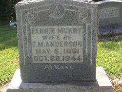 Fanny <I>Murry</I> Anderson 