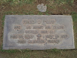 PFC Fred Charles Duff 