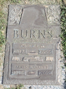Agnes M <I>Hahn</I> Burns 