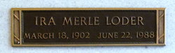 Ira Merle Loder 