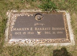 Marilyn Elaine <I>Severson</I> Barrett Benson 