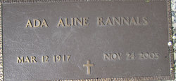 Ada Aline “Granny” <I>Stroud</I> Rannals 