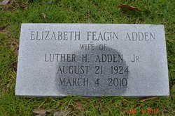 Elizabeth <I>Feagin</I> Adden 