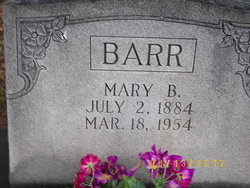 Mary Bazaleice <I>Scoggin</I> Barr 