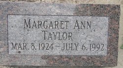 Margaret Ann <I>Fennell</I> Taylor 
