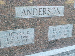 Edna Fay <I>Sisler</I> Anderson 