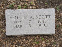 Mary Ann “Mollie” <I>Vanderburg</I> Scott 