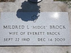 Mildred Leona “Midge” <I>Brough</I> Brock 