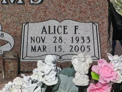 Alice Florence <I>Wick</I> Adams 