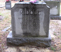 Mary Lou <I>Alberty</I> Riddle 