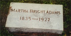Martha <I>Bright</I> Adams 