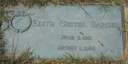Edith Virginia <I>Custer</I> Barger 