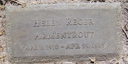 Helen Emily <I>Reger</I> Armentrout 