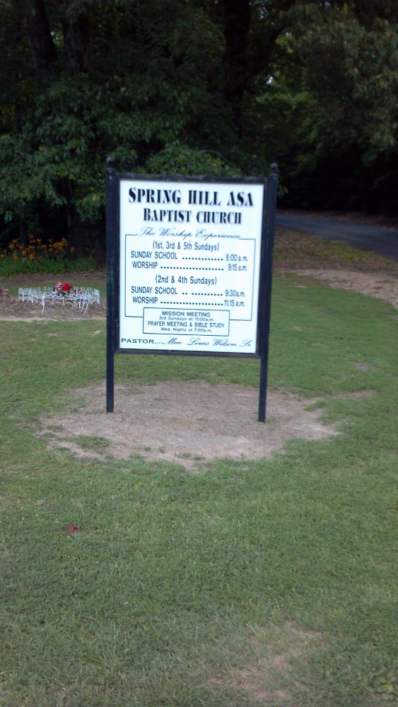 Spring Hill Asa Baptist Church Cemetery