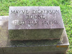 Mayme <I>Dickerson</I> Boone 