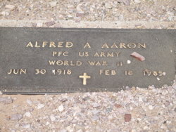 Pvt Alfred Adolf Aaron 