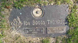Ida Isabel <I>Morgan</I> Boggs Thompson 