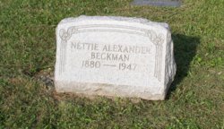 Nettie <I>Beckman</I> Alexander 