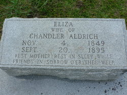 Eliza A <I>Clinton</I> Aldrich 