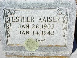 Esther <I>Tatum</I> Kaiser 