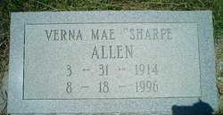 Verna Mae <I>Sharpe</I> Allen 