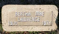 Bertha Mae <I>Sparkman</I> Lawrence 