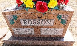 Patsy Ruth <I>Dixson</I> Rosson 