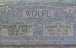 Sarah <I>Moore</I> Wolfe 