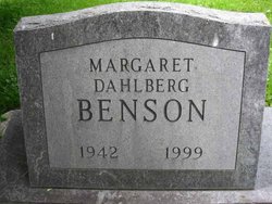 Margaret <I>Dahlberg</I> Benson 
