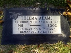 Thelma <I>Robertson</I> Adams 